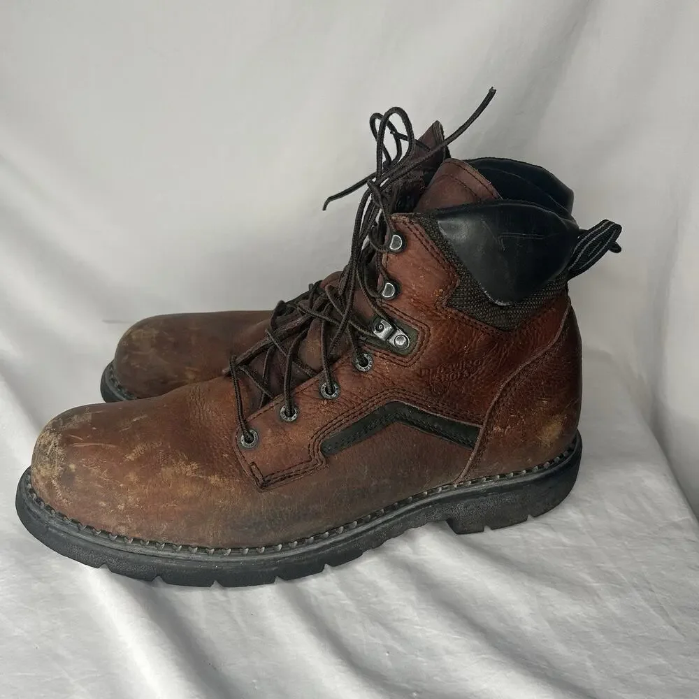Red Wing Steel Toe Leather Boots Size 15 D Brown Work Style 2226